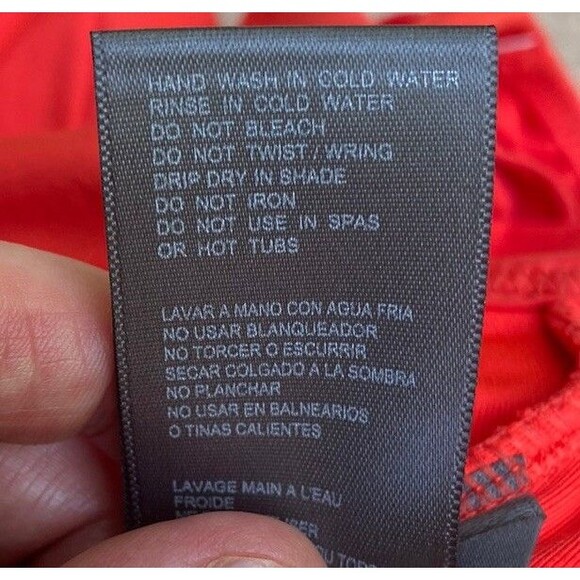 Vince Camuto Women's Size 12 Orange Red One Piece Ruffle Sleeve Swimsuit - Picture 8 of 12